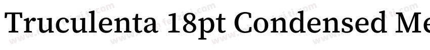 Truculenta 18pt Condensed Medium字体转换